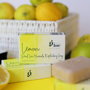 Lemon Dead Sea Minerals Exfoliating Soap, 3.5 oz
